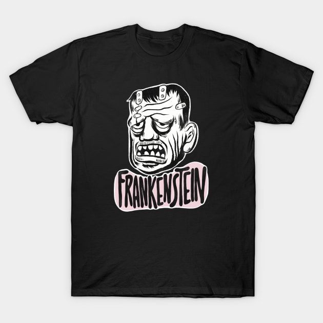 Frankenstein Monster by Bad Taste Forever T-Shirt by Bad Taste Forever